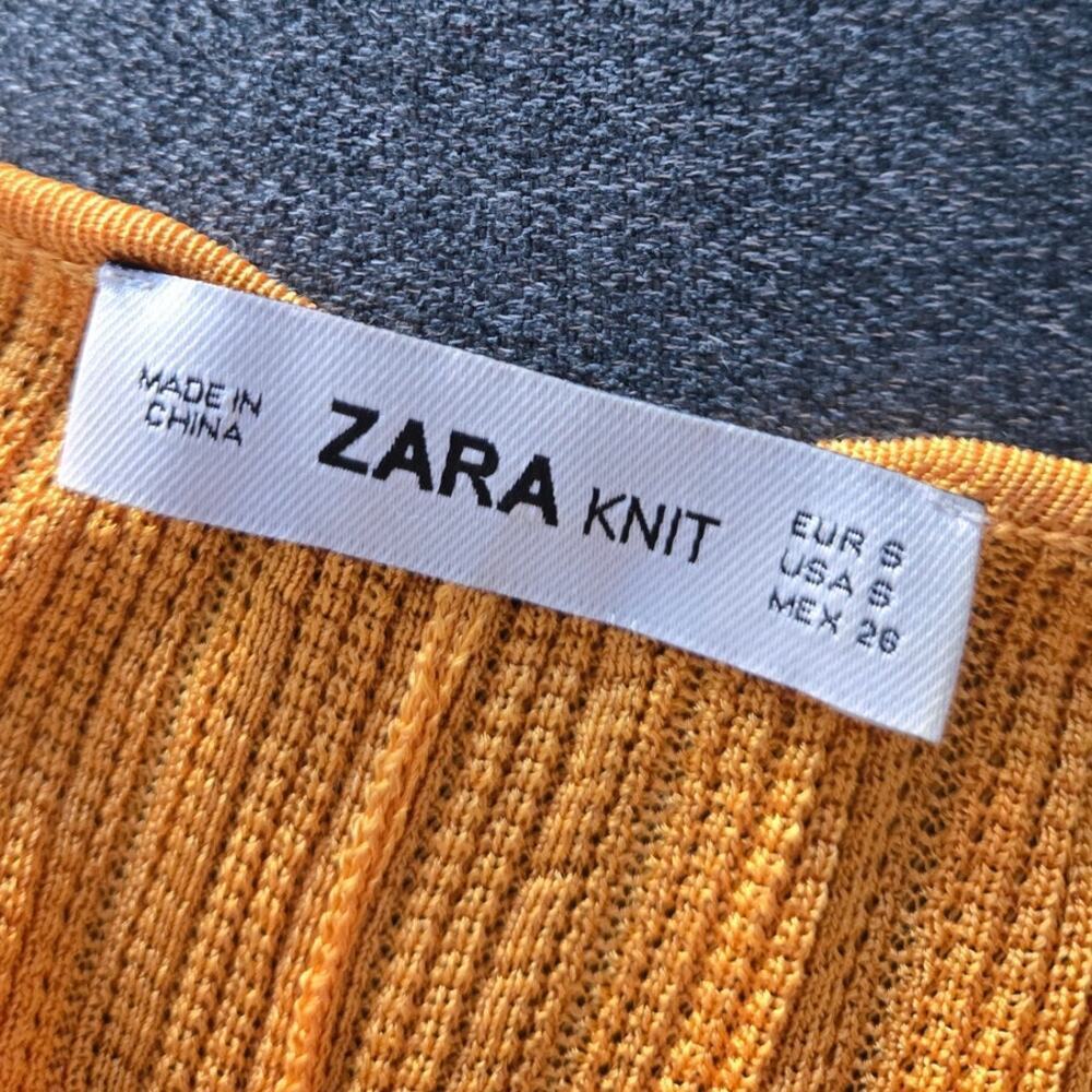 Zara 100% Viscose Knit Knotted Maxi Dress size S - Picture 4 of 5